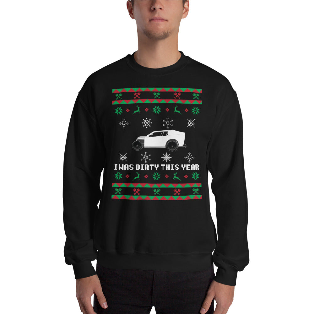 Ugly Christmas Mod Lite Sweatshirt - Red Bomb Graphics - Custom Dirt Racing Shirts