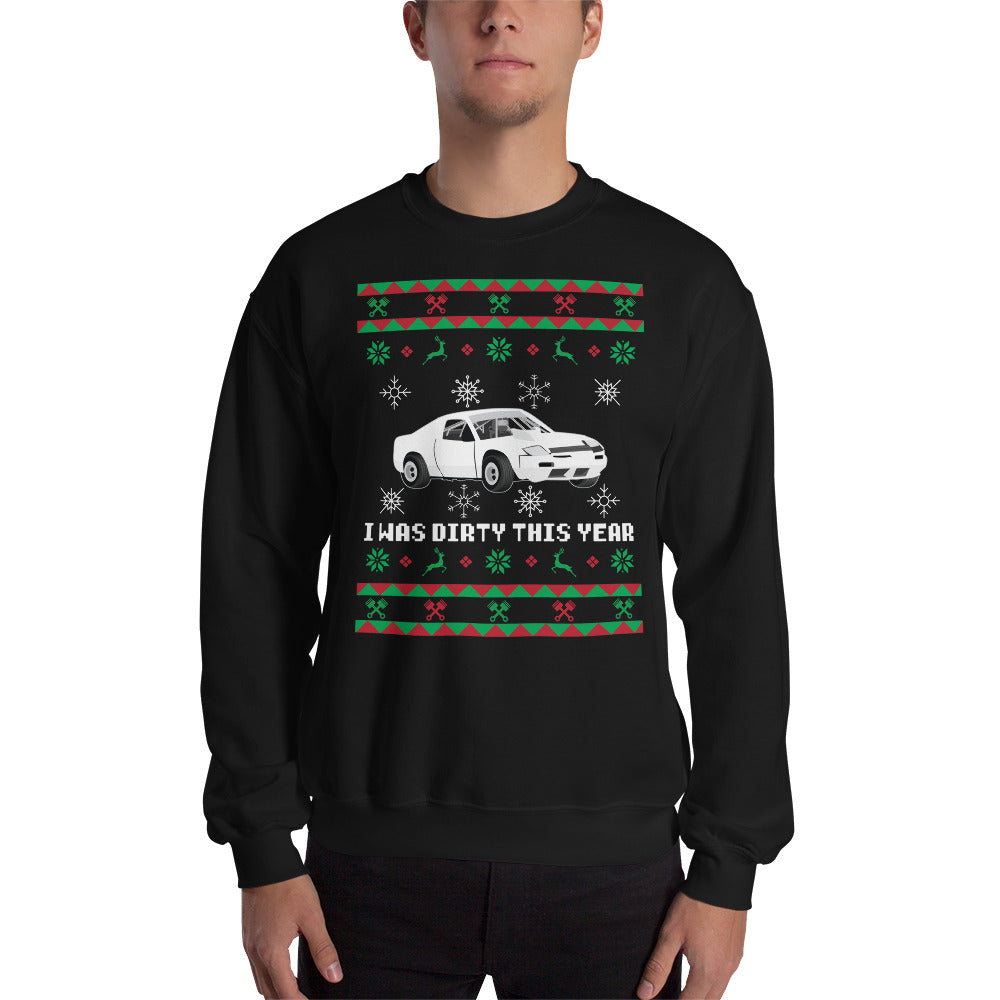 Ugly Christmas 4 Cyl Stock Sweatshirt - Red Bomb Graphics - Custom Dirt Racing Shirts