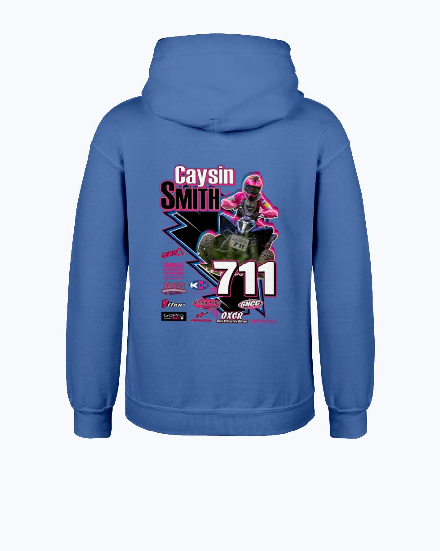 Caysin Smith 2020 Youth Hoodie - Red Bomb Graphics - Custom Dirt Racing Shirts