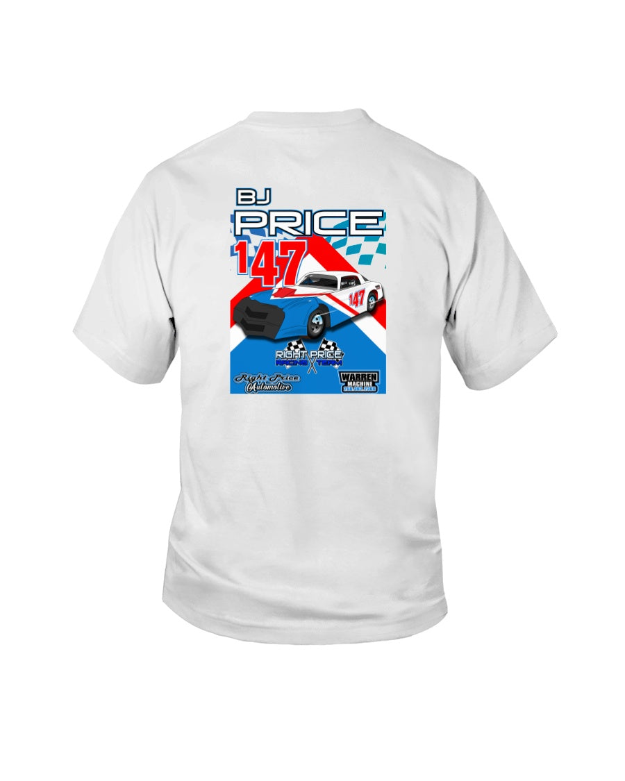 BJ Price 2020 Youth - Red Bomb Graphics - Custom Dirt Racing Shirts