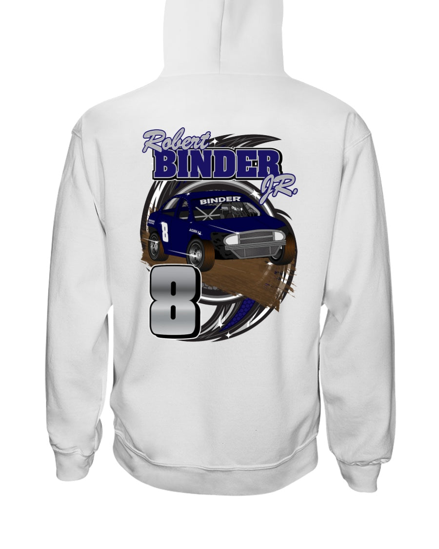 Robert Binder JR 2020 Hoodie - Red Bomb Graphics - Custom Dirt Racing Shirts