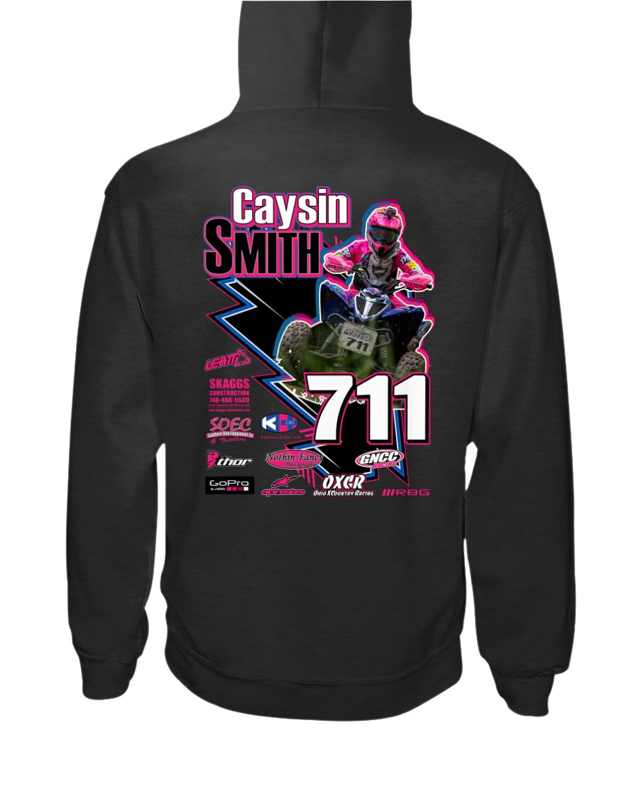 Caysin Smith 2020 Hoodie - Red Bomb Graphics - Custom Dirt Racing Shirts
