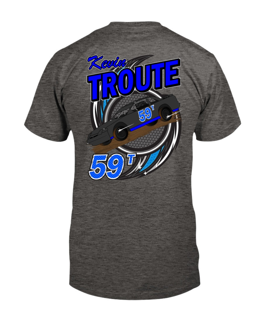 Kevin Troute 2020 - Red Bomb Graphics - Custom Dirt Racing Shirts