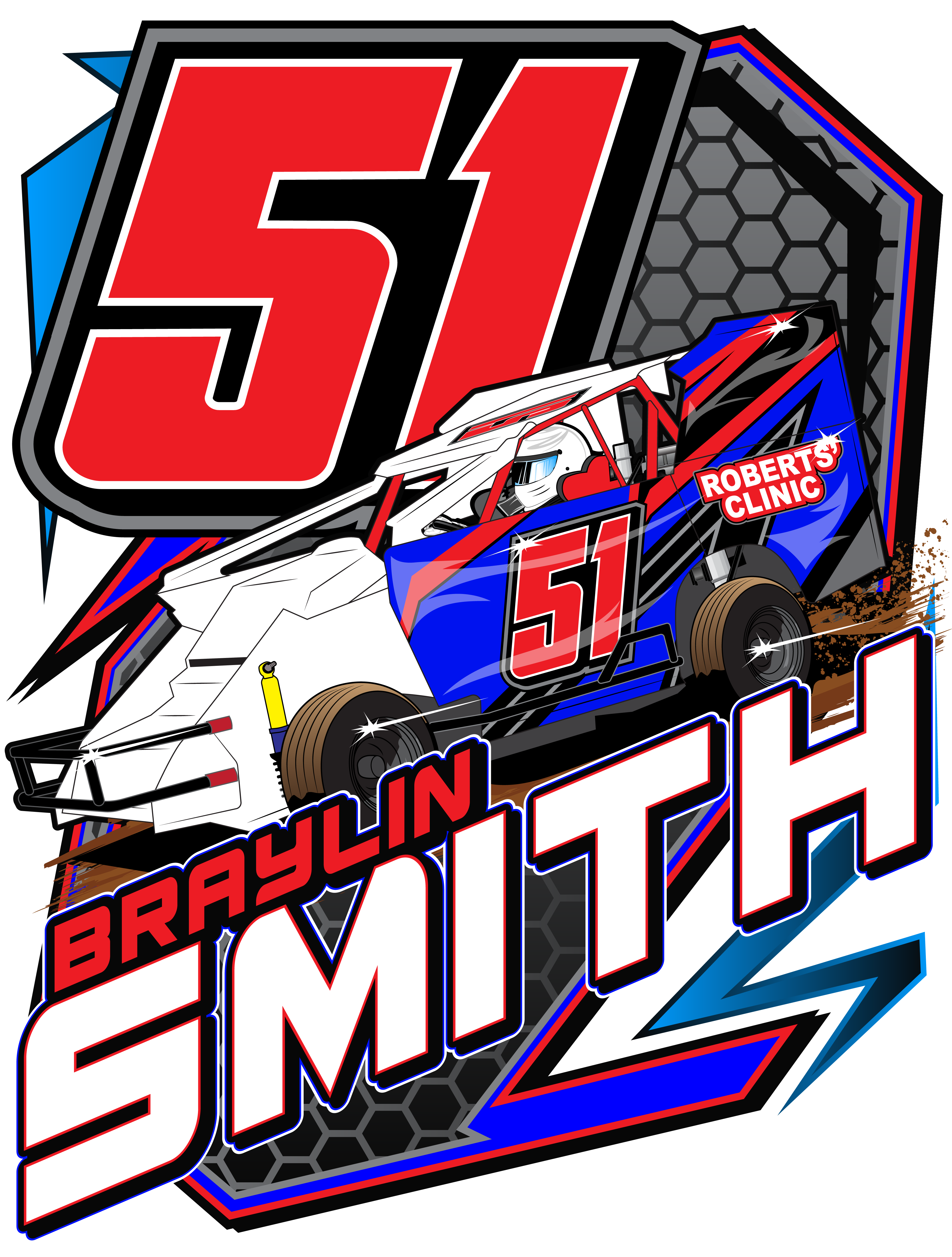Braylin Smith Racing Products – Red Bomb Graphics