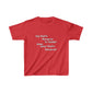 My Dad's Car (White letters) Kids Tee - Red Bomb Graphics - Custom Dirt Racing Shirts