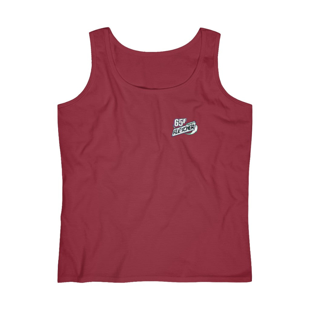 Sam Fletcher Women's Lightweight Tank Top - Red Bomb Graphics - Custom Dirt Racing Shirts