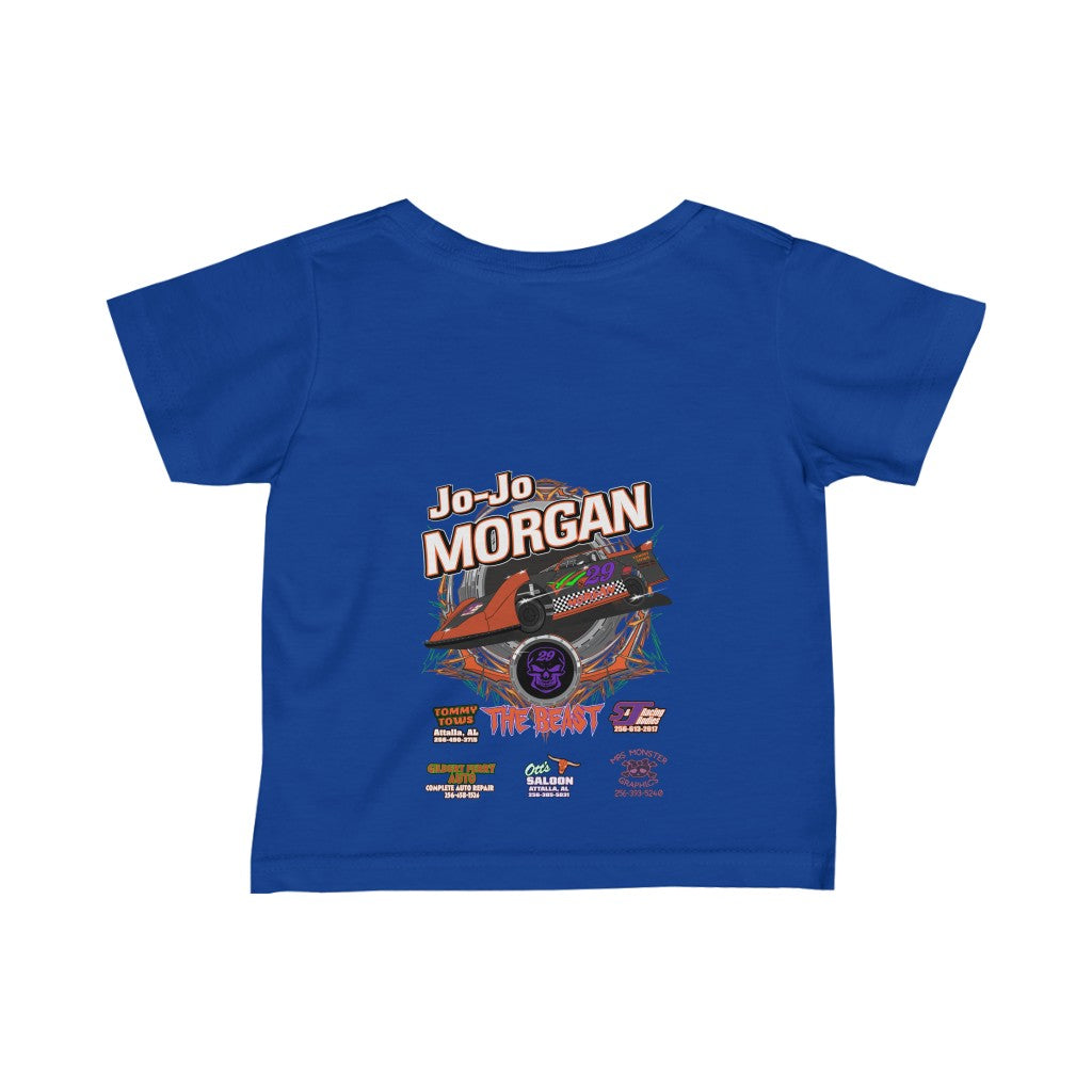 Jo-Jo Morgan 2020 Infant Fine Jersey Tee - Red Bomb Graphics - Custom Dirt Racing Shirts