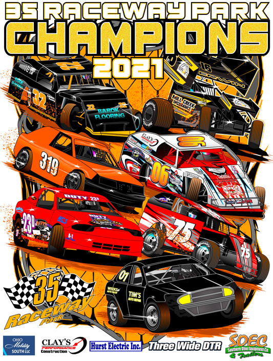 35 Raceway 35 Raceway Park - Track Gear – Red Bomb Graphics