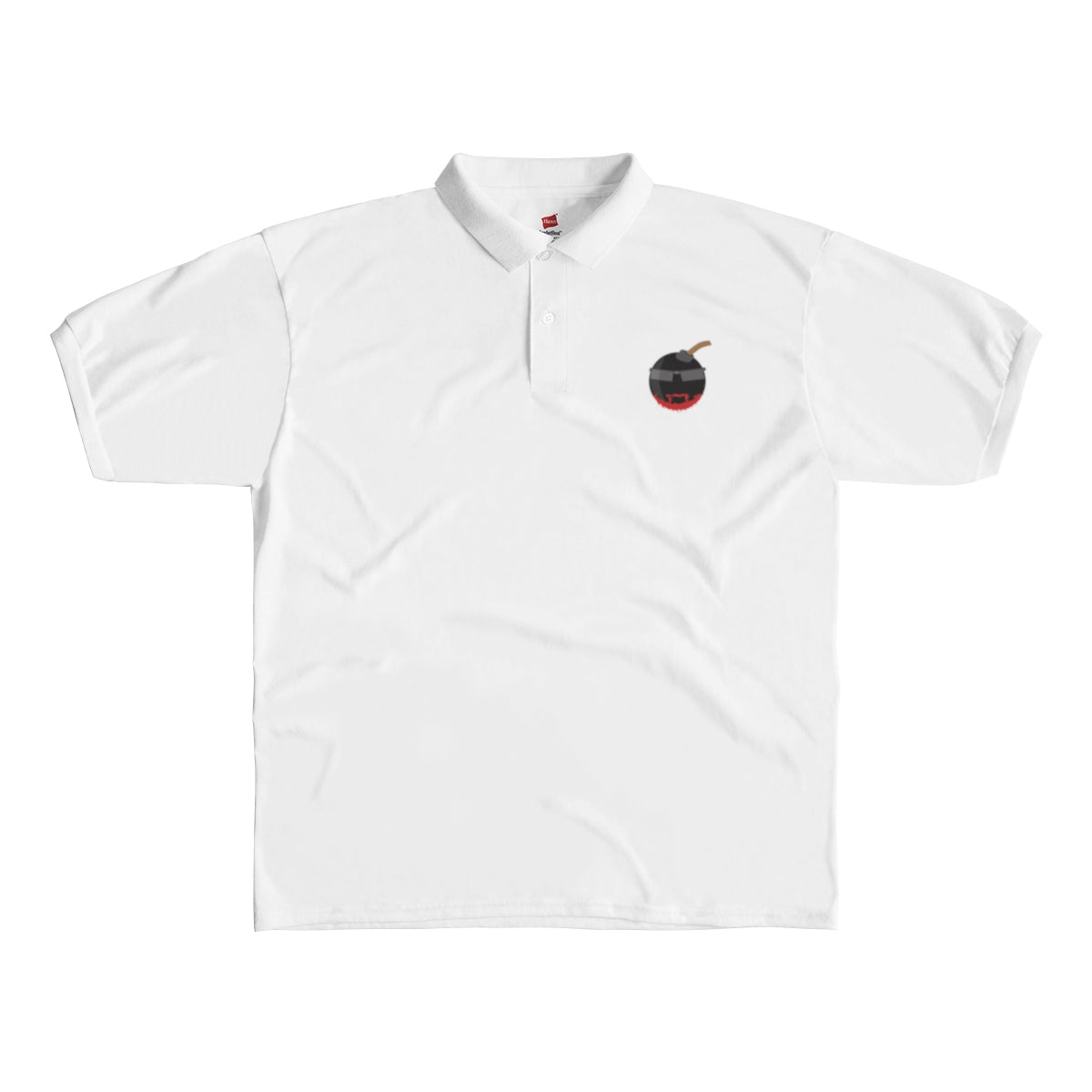 Red Bomb Graphics Men's Polo Shirt - Red Bomb Graphics - Custom Dirt Racing Shirts