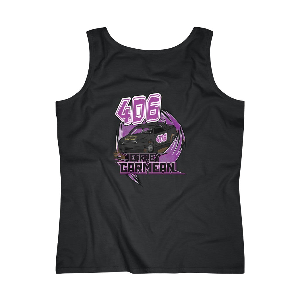 Jeffrey Carmean 2020 Women's Lightweight Tank Top - Red Bomb Graphics - Custom Dirt Racing Shirts