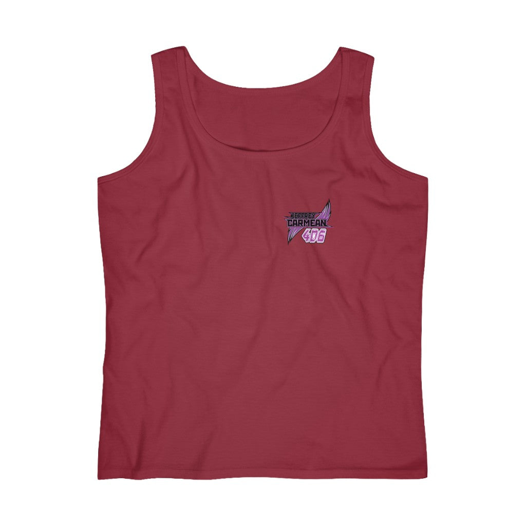 Jeffrey Carmean 2020 Women's Lightweight Tank Top - Red Bomb Graphics - Custom Dirt Racing Shirts