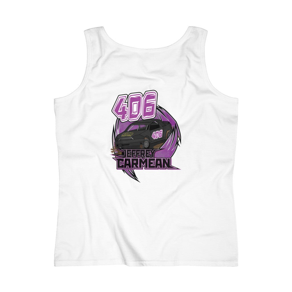 Jeffrey Carmean 2020 Women's Lightweight Tank Top - Red Bomb Graphics - Custom Dirt Racing Shirts