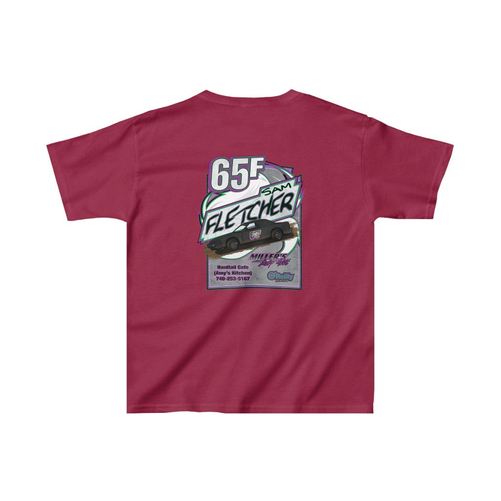 Sam Fletcher  Kids Heavy Cotton™ Tee - Red Bomb Graphics - Custom Dirt Racing Shirts