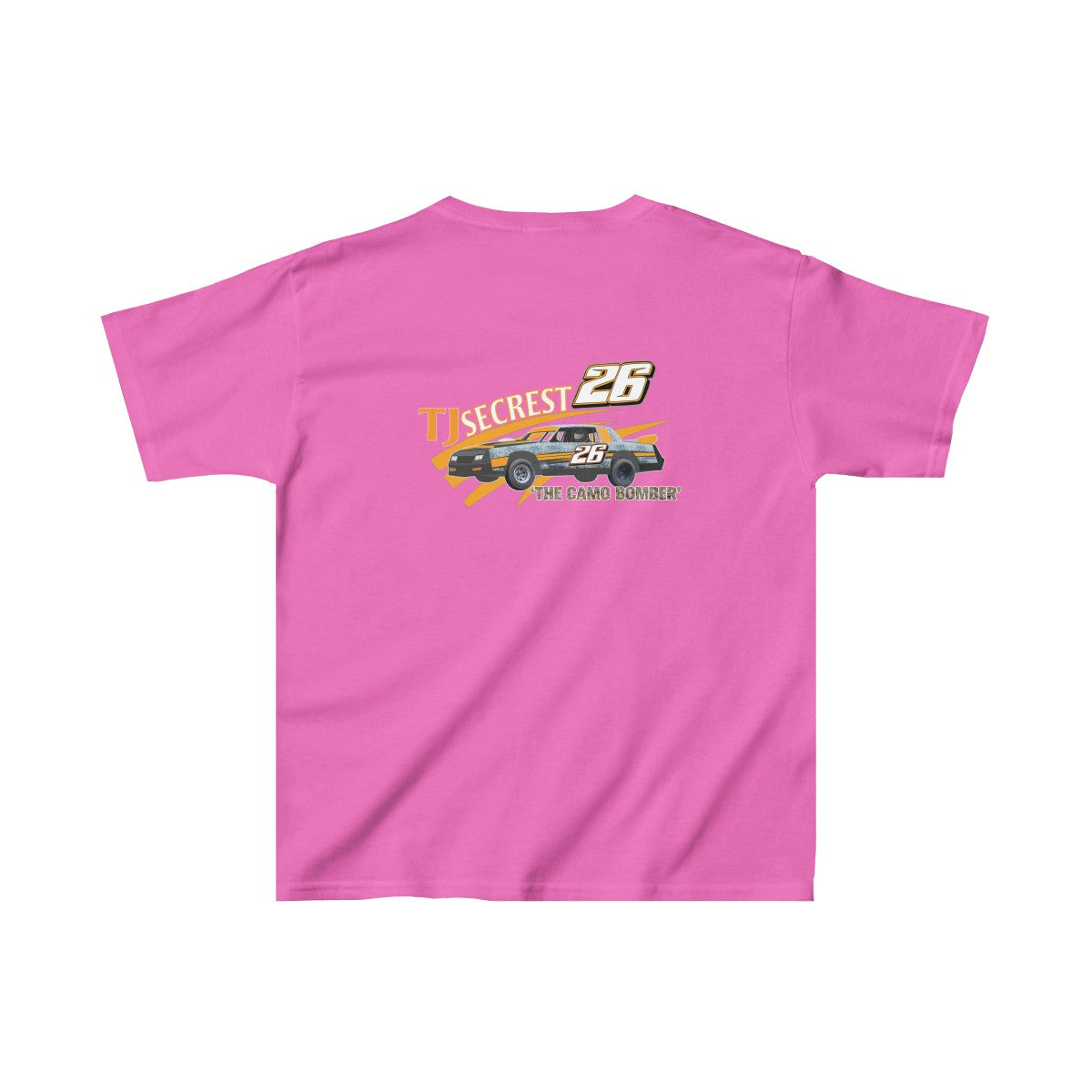 TJ Secrest Kids Heavy Cotton™ Tee - Red Bomb Graphics - Custom Dirt Racing Shirts