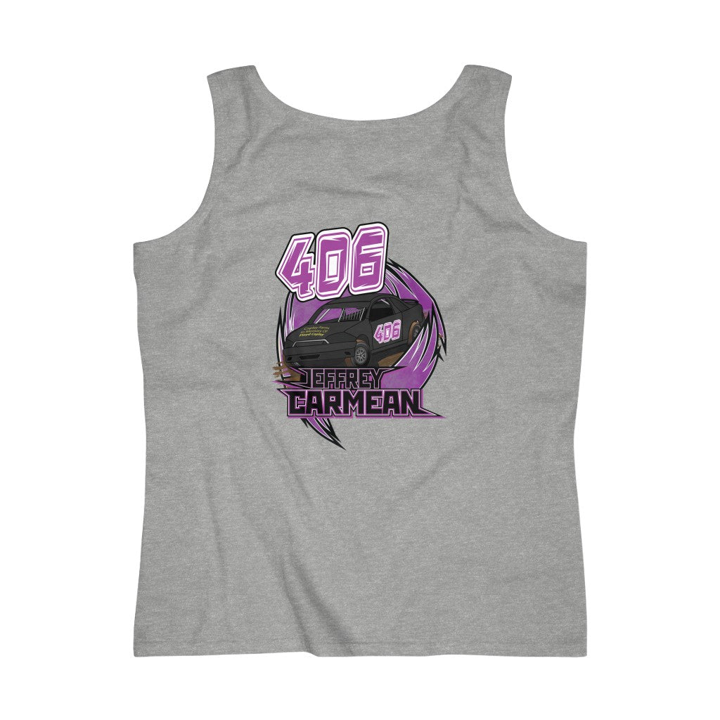 Jeffrey Carmean 2020 Women's Lightweight Tank Top - Red Bomb Graphics - Custom Dirt Racing Shirts