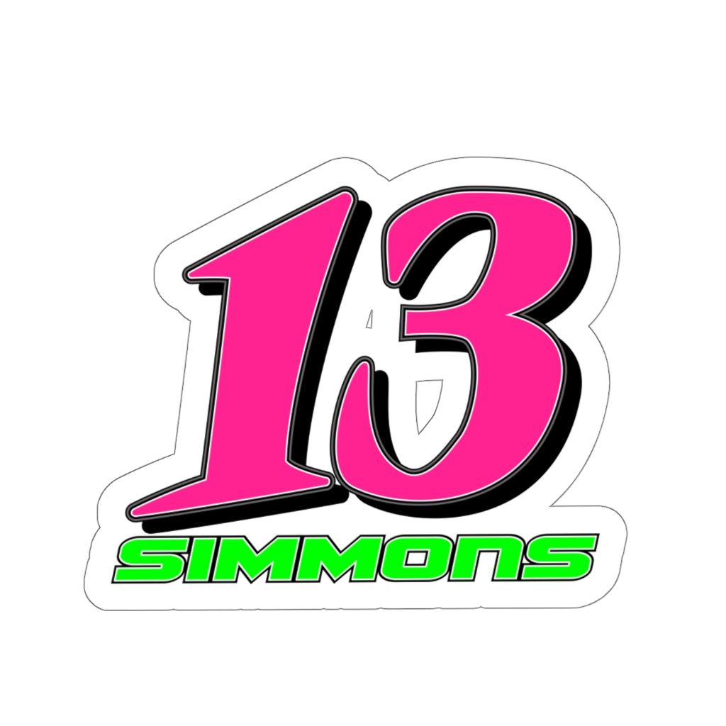 Simmons Kiss-Cut Stickers - Red Bomb Graphics - Custom Dirt Racing Shirts