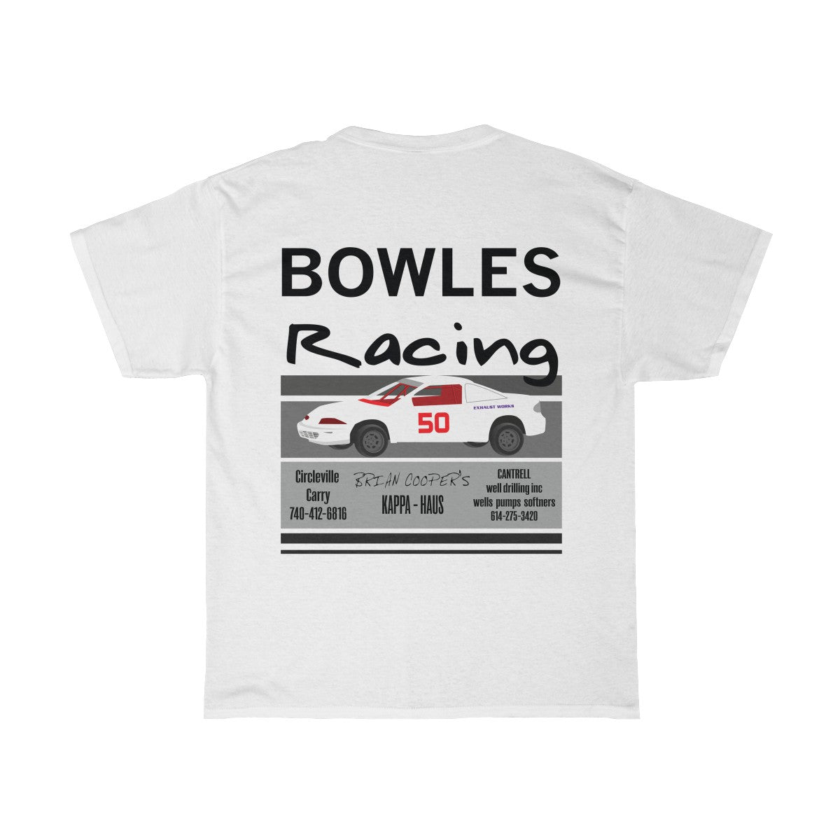 Bowels Racing - Red Bomb Graphics - Custom Dirt Racing Shirts