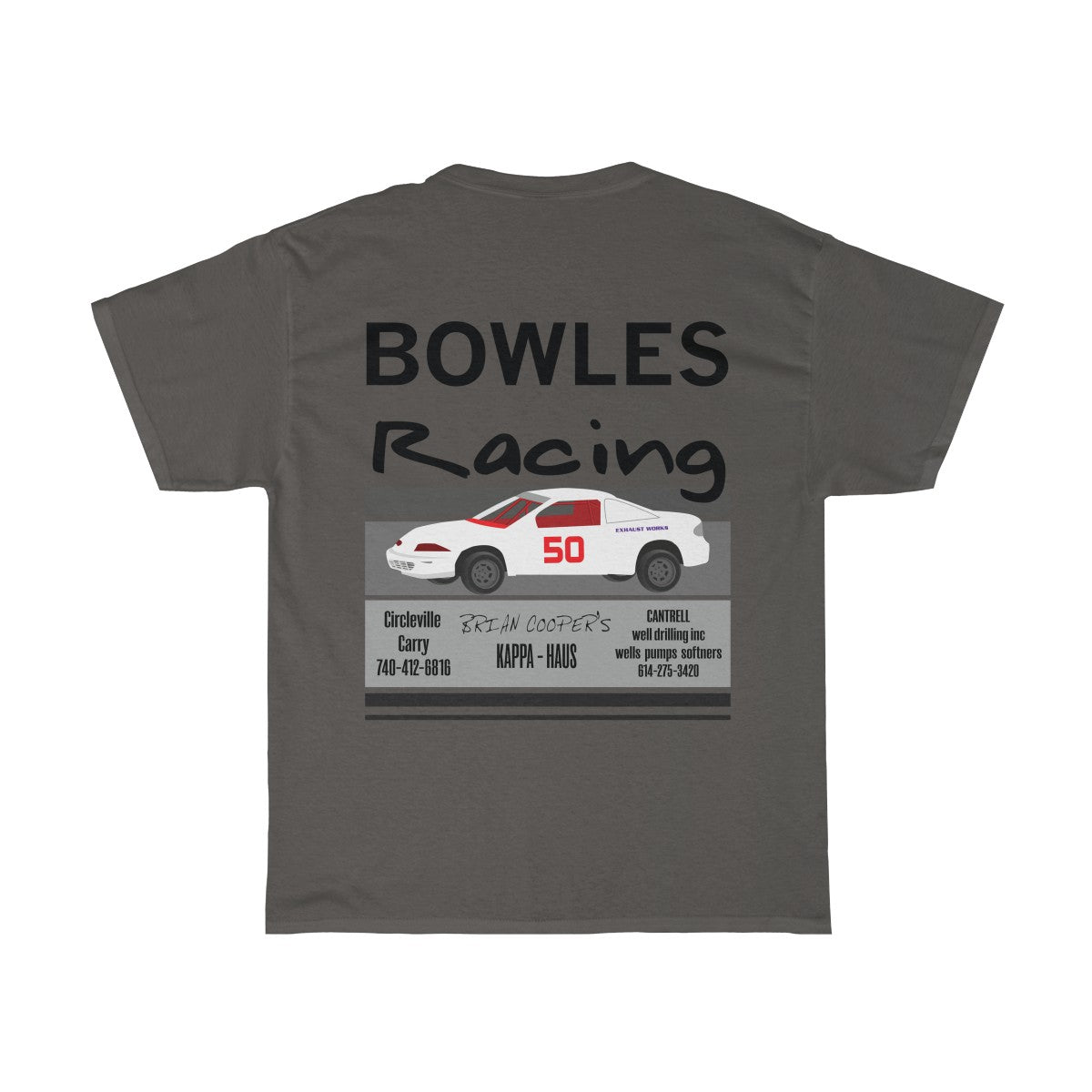 Bowels Racing - Red Bomb Graphics - Custom Dirt Racing Shirts