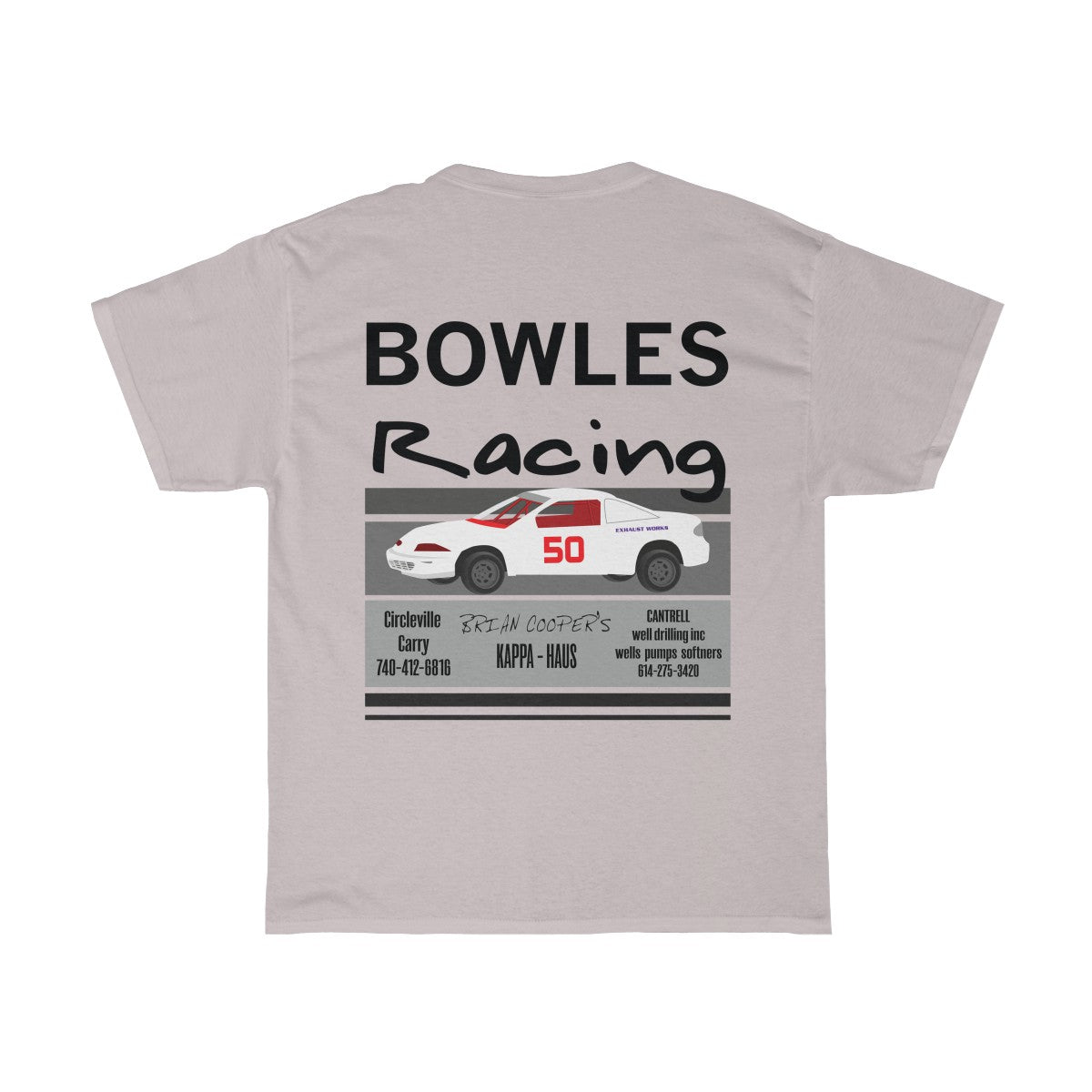 Bowels Racing - Red Bomb Graphics - Custom Dirt Racing Shirts