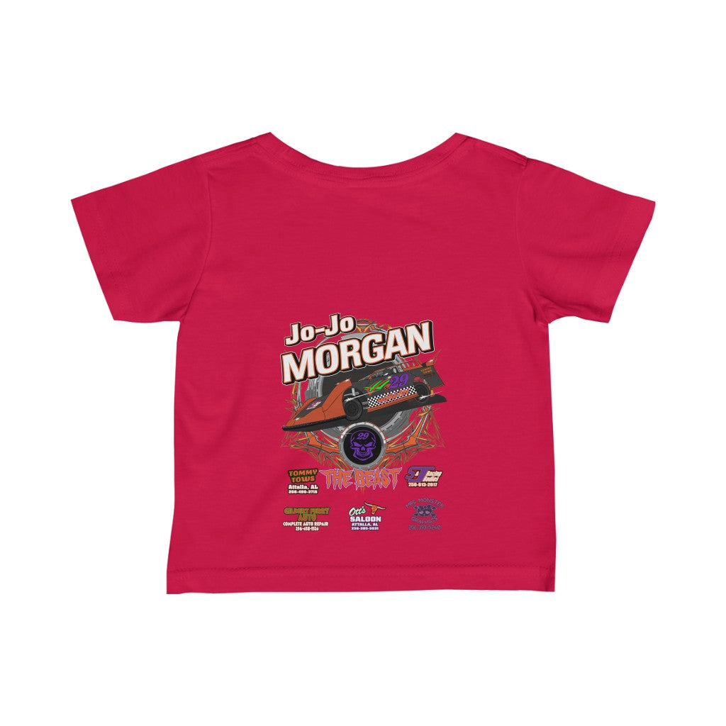 Jo-Jo Morgan 2020 Infant Fine Jersey Tee - Red Bomb Graphics - Custom Dirt Racing Shirts