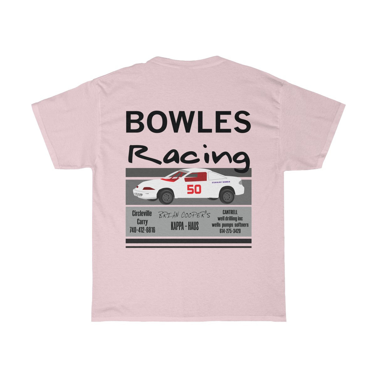 Bowels Racing - Red Bomb Graphics - Custom Dirt Racing Shirts