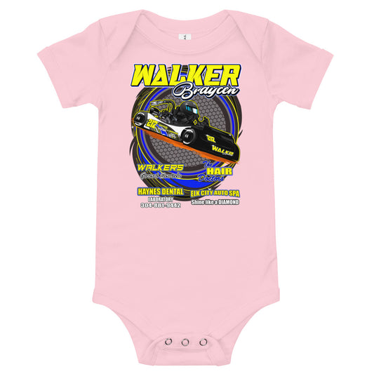 Braycen Walker (Pink) Baby short sleeve one piece