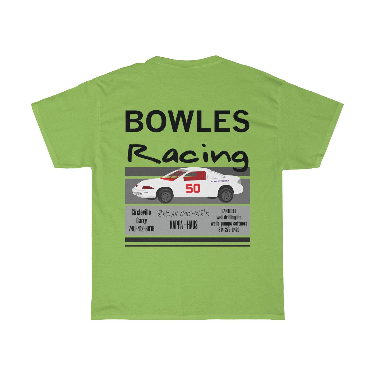 Bowels Racing - Red Bomb Graphics - Custom Dirt Racing Shirts