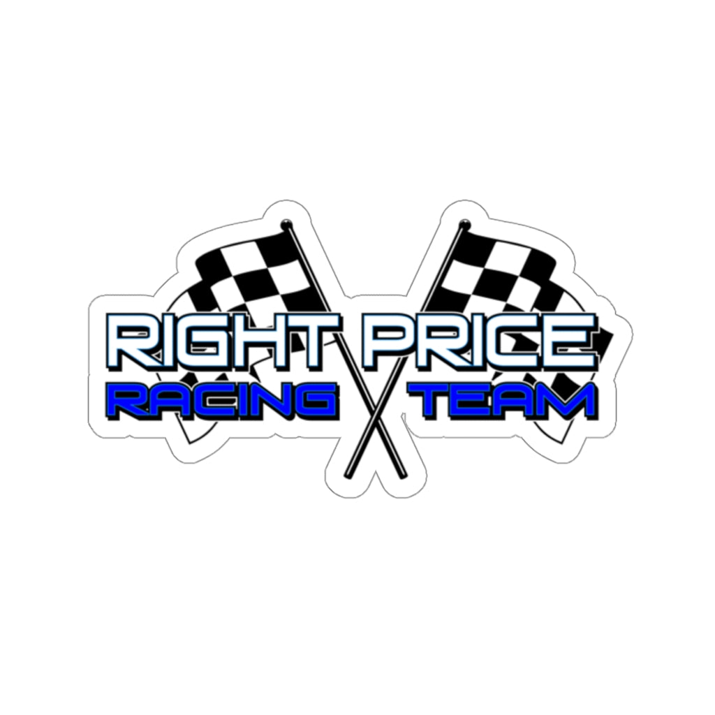 Right Price Racing Kiss-Cut Stickers - Red Bomb Graphics - Custom Dirt Racing Shirts