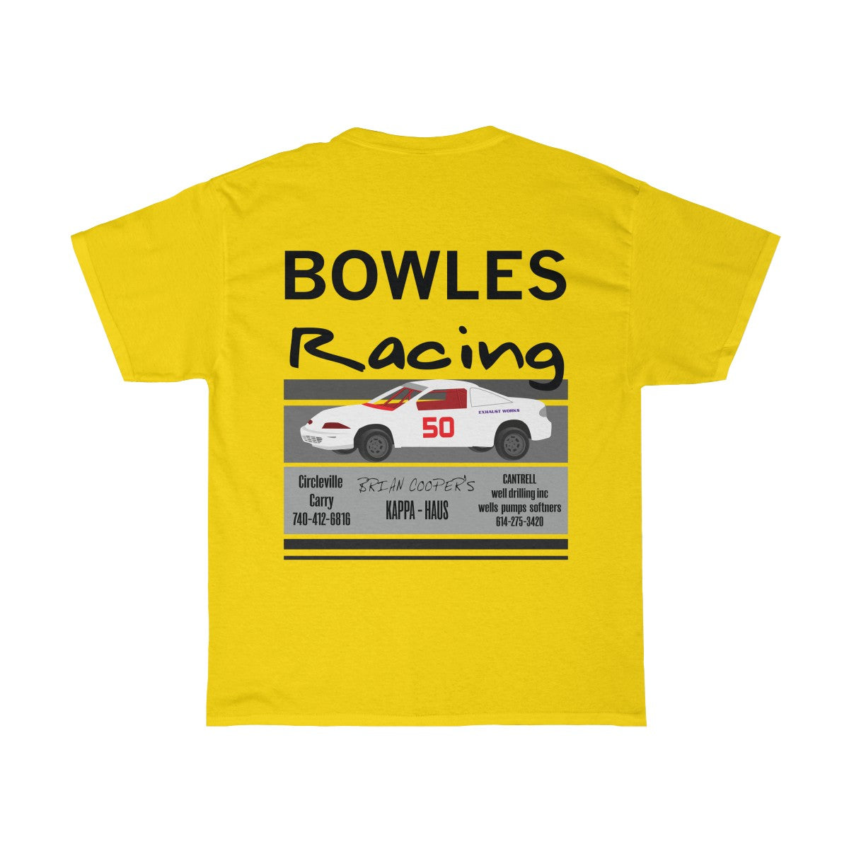 Bowels Racing - Red Bomb Graphics - Custom Dirt Racing Shirts