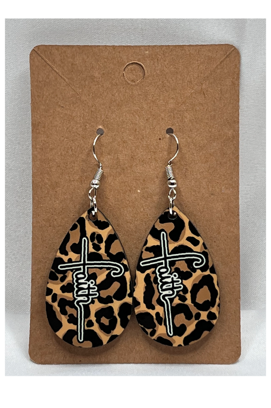 Faithful Leopard Print Earing