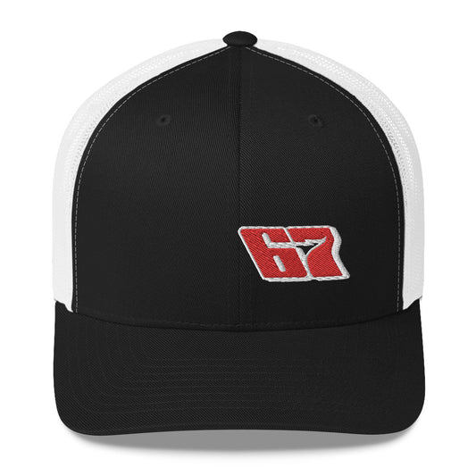 Andy McDowell 2020 Trucker Cap V2 - Red Bomb Graphics - Custom Dirt Racing Shirts