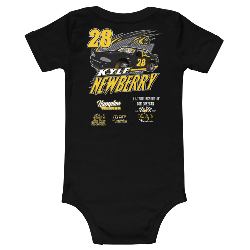 Kyle Newberry baby bodysuit - Red Bomb Graphics - Custom Dirt Racing Shirts