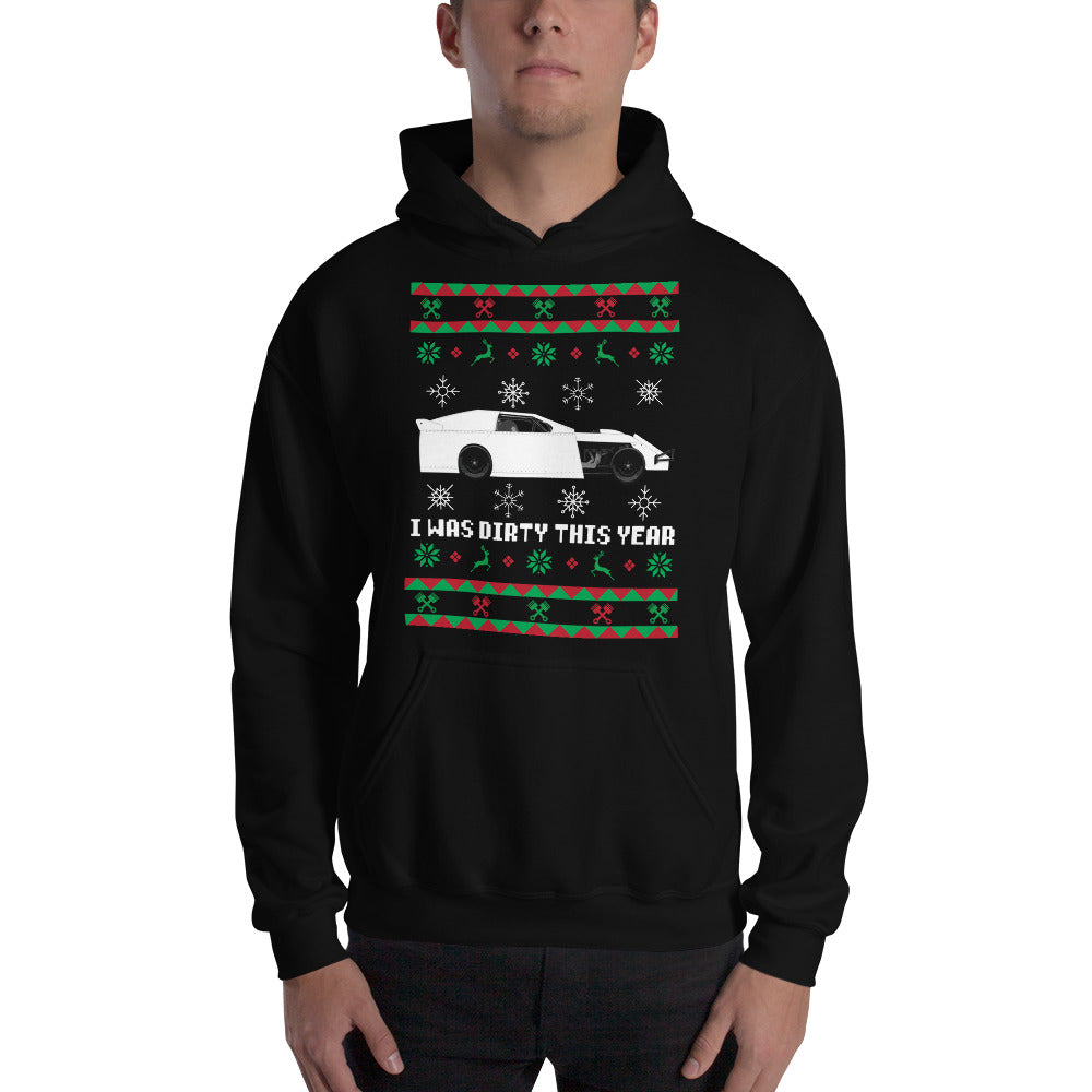 Ugly Modified Christmas Hoodie - Red Bomb Graphics - Custom Dirt Racing Shirts