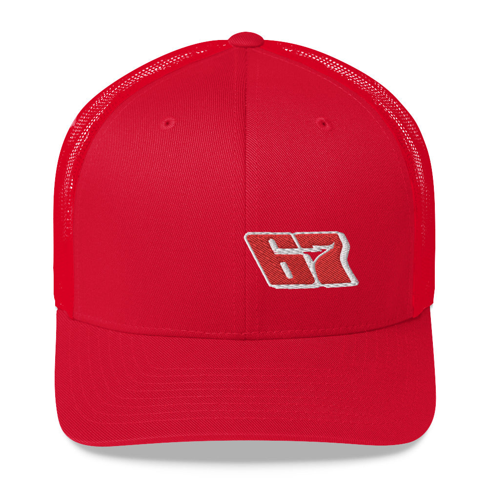 Andy McDowell 2020 Trucker Cap V2 - Red Bomb Graphics - Custom Dirt Racing Shirts