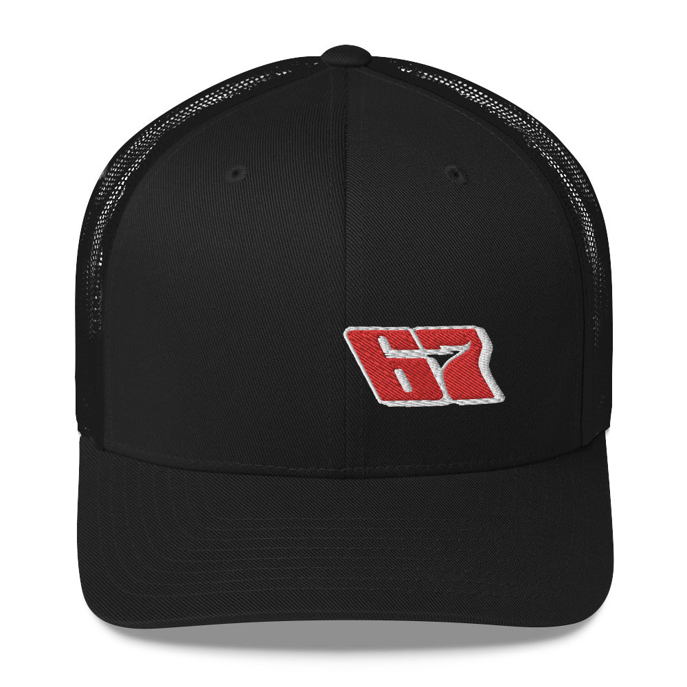 Andy McDowell 2020 Trucker Cap V2 - Red Bomb Graphics - Custom Dirt Racing Shirts