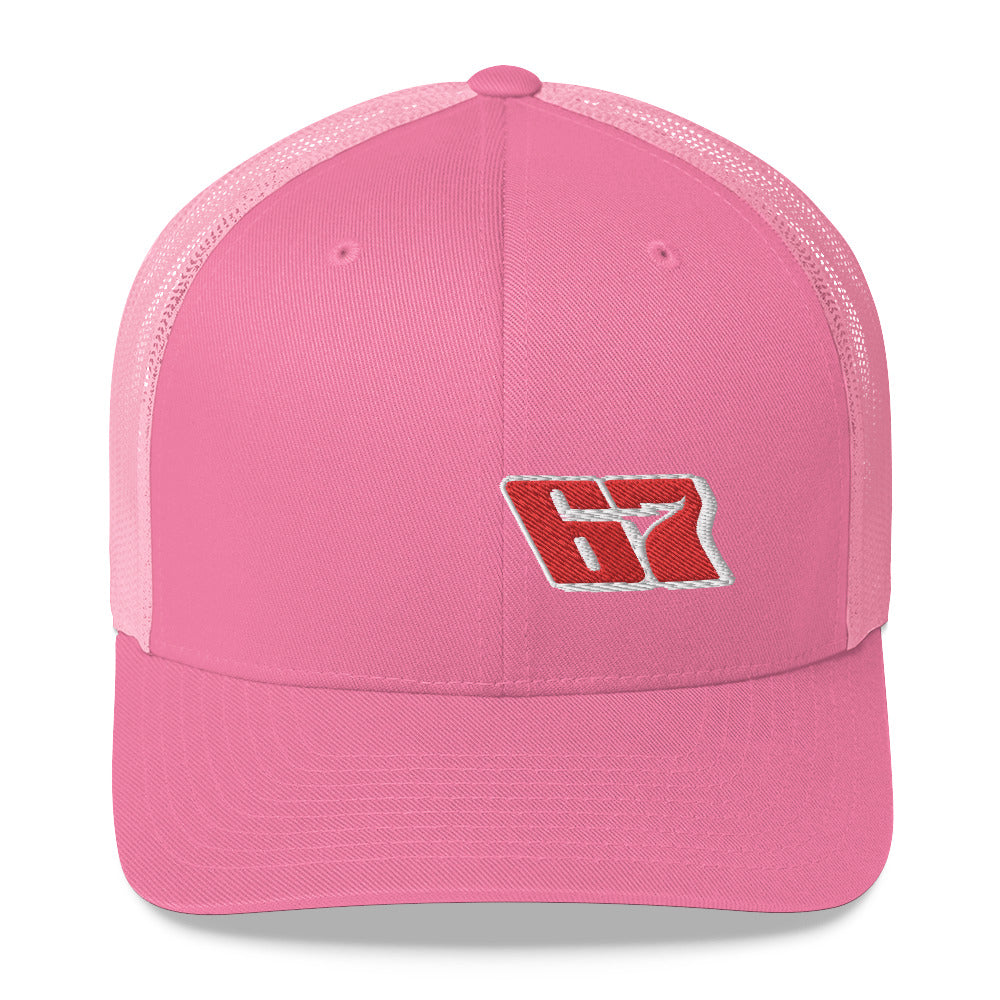 Andy McDowell 2020 Trucker Cap V2 - Red Bomb Graphics - Custom Dirt Racing Shirts