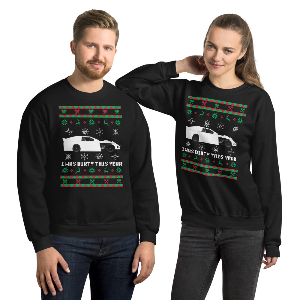 Ugly Modified Christmas Sweater - Red Bomb Graphics - Custom Dirt Racing Shirts