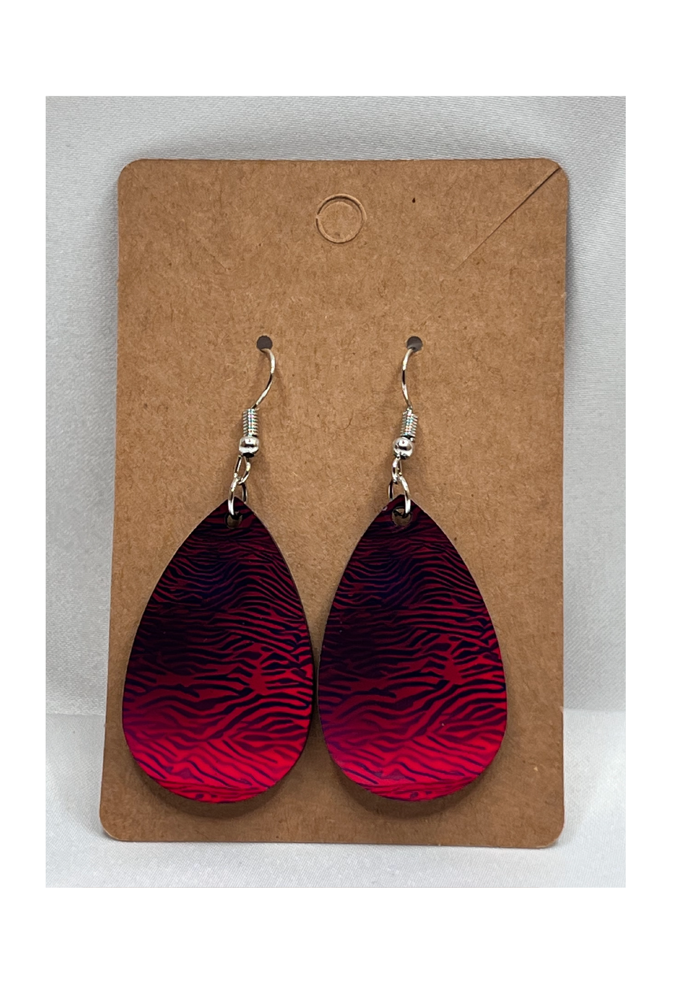 Tiger Print (Pink and Purple) Earring