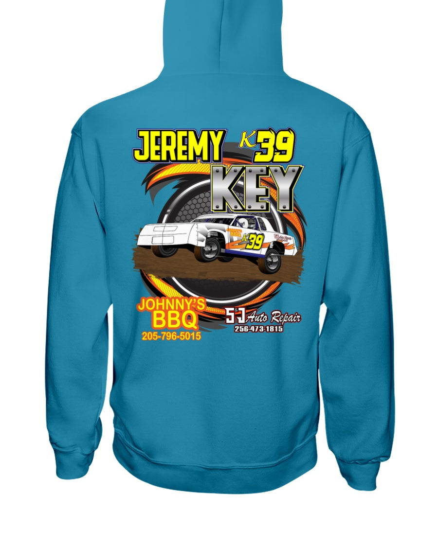 Jeremy Key Hoodie - Red Bomb Graphics - Custom Dirt Racing Shirts