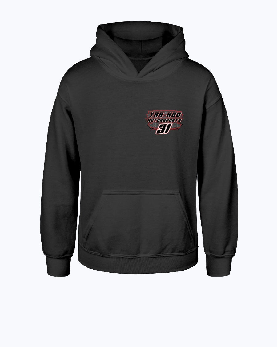 Yaa-Hoo Motorsports 2020 Youth Hoodie - Red Bomb Graphics - Custom Dirt Racing Shirts