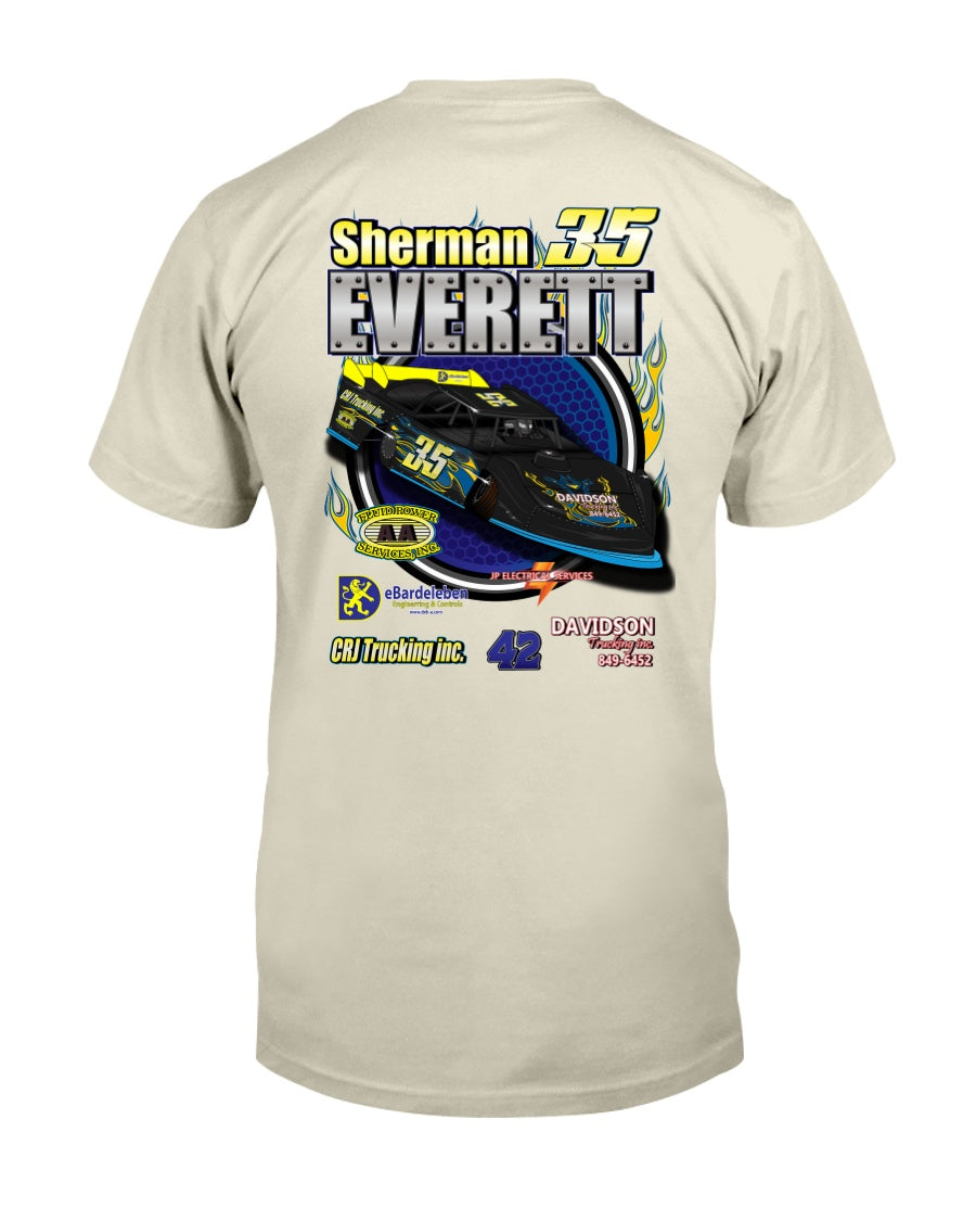 Sherman Everett 2020 - Red Bomb Graphics - Custom Dirt Racing Shirts