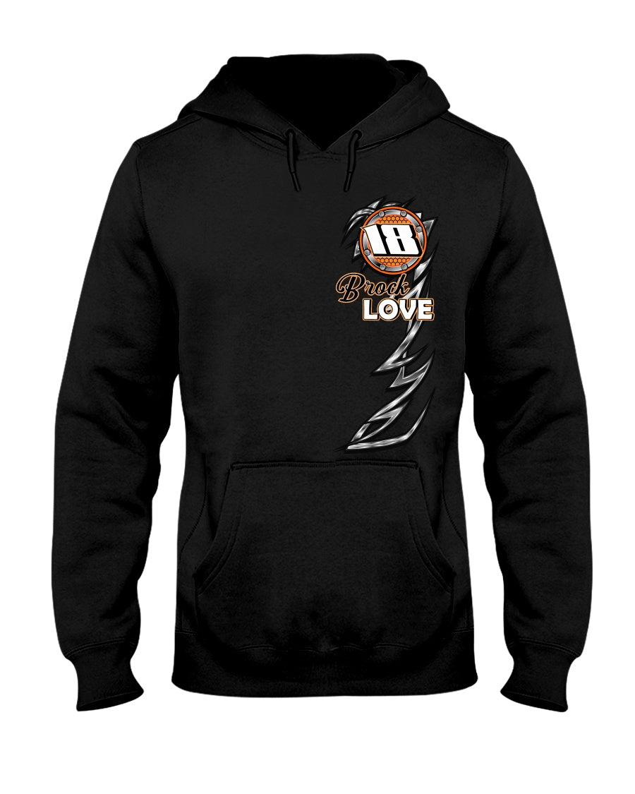 Brock Love 2020 Hoodie - Red Bomb Graphics - Custom Dirt Racing Shirts