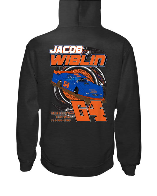 Jacob Wiblin 2020 Hoodie - Red Bomb Graphics - Custom Dirt Racing Shirts