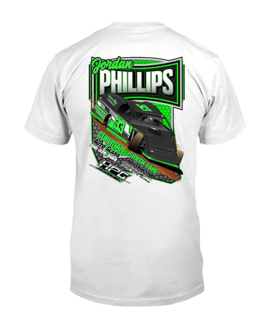 Jordan Phillips 2020 - Red Bomb Graphics - Custom Dirt Racing Shirts