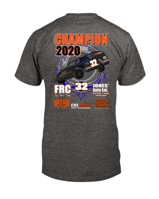 Brandon Furniss 2020 Champion - Red Bomb Graphics - Custom Dirt Racing Shirts