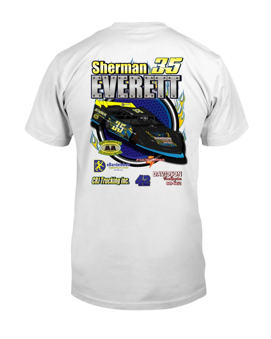 Sherman Everett 2020 - Red Bomb Graphics - Custom Dirt Racing Shirts