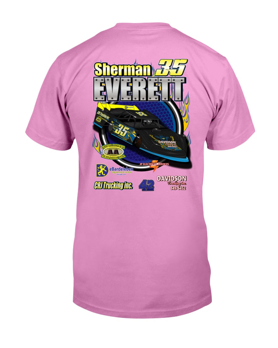 Sherman Everett 2020 - Red Bomb Graphics - Custom Dirt Racing Shirts