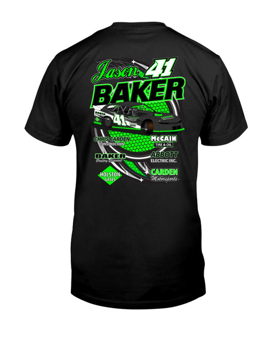 Jason Baker 2020 - Red Bomb Graphics - Custom Dirt Racing Shirts