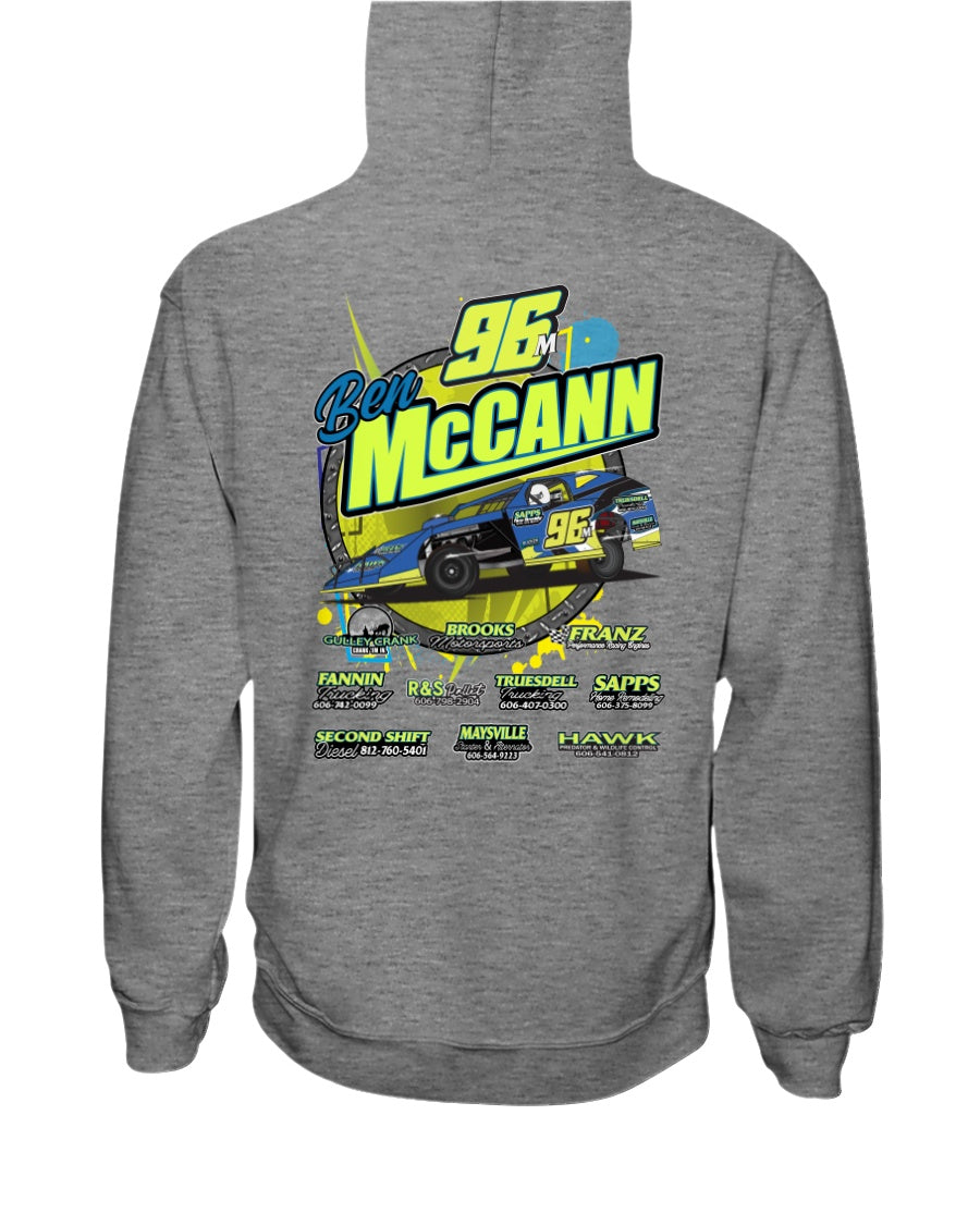 Ben McCann 2020 Hoodie - Red Bomb Graphics - Custom Dirt Racing Shirts