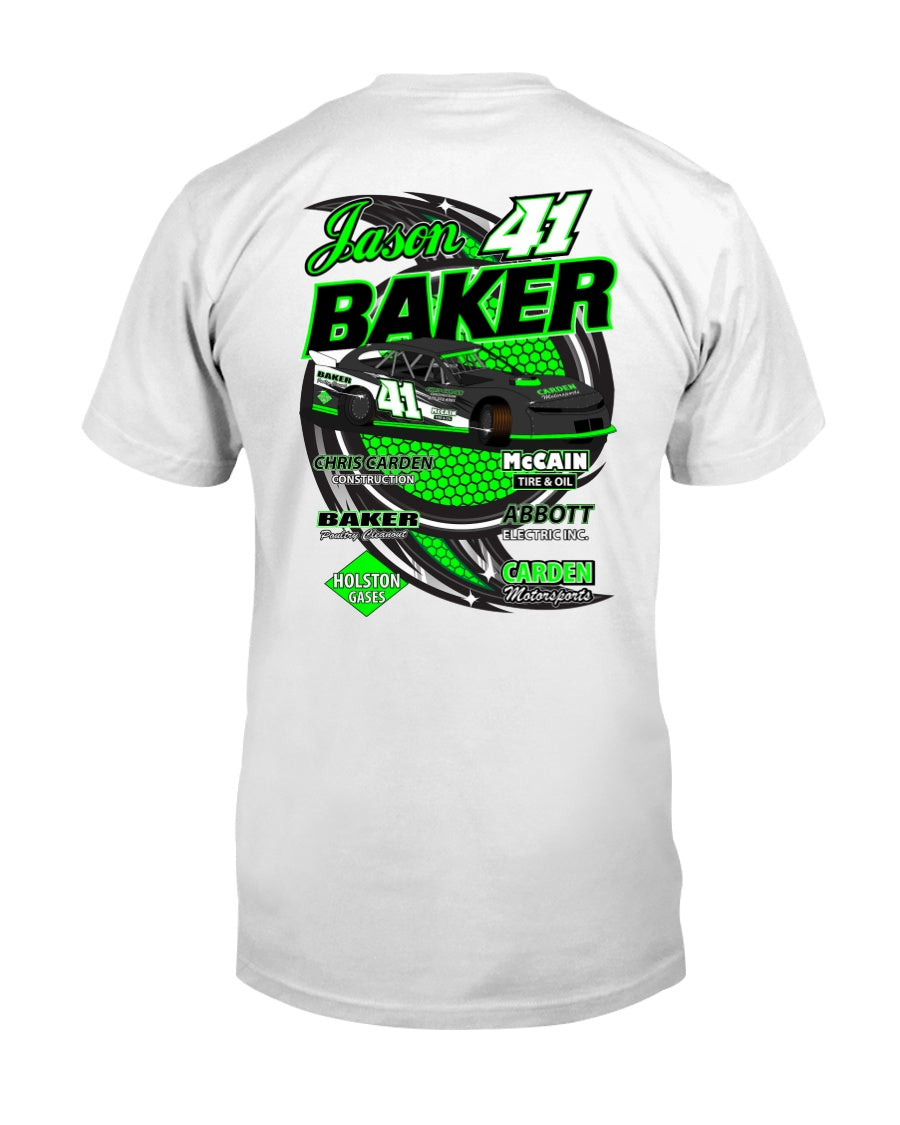 Jason Baker 2020 - Red Bomb Graphics - Custom Dirt Racing Shirts